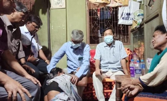 A student died in an accident last Friday, CPI-M state leader met family members A student died in an accident last Friday, CPI-M state leader met family members